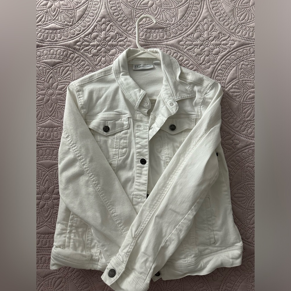 White jean jacket